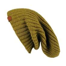 JOYCA & CO. Slouchy Beanie For Women And Men, Warm Breathable Knitted Winter Hat, Stylish Cuffed Or Fisherman Ribbed Cap,65/8-8,Olive - 橄欖 - 查看 5
