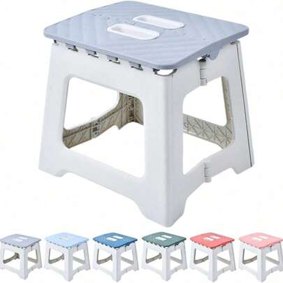 1 pieza Taburete plegable, apto para uso doméstico, taburete portátil antideslizante, apto para todas las edades