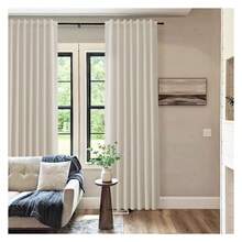 Blackout Curtains 84 Inch Length - 2 Panels Natural Linen Thermal Insulated Drapes For Bedroom, Living Room -Beige Boho Farmhouse - 如圖626 - 查看 7