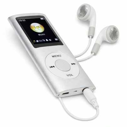 Stylish Portable MP3 Player|Lossless Sound, Slim Design, 1.8" LCD Screen