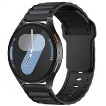 Sport Bands For Galaxy Watch 7 Band 6 5 4 FE Band 40mm 44mm/For Galaxy Watch 6 4 Classic 43mm 47mm 42mm 46mm/5 Pro 45mm/Active 2, 20mm Watch Band Compatible With Samsung Watch Bands Men Women - 無菸煤色/黑色 - 查看 2