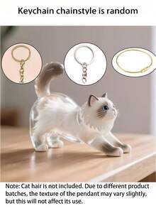 1个可爱透明猫毛收纳盒，吊坠，扭蛋风格猫毛收纳胶囊，扭蛋风格钥匙扣吊坠，宠物纪念收藏品，透明毛发收纳盒，猫毛收纳瓶钥匙扣，可爱动物毛发收纳吊坠，包包吊坠，狗毛收纳胶囊，汽车钥匙扣，手机吊坠，宠物爱好者的最佳礼物 - 彩色 - 查看 12