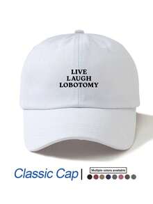 女士时尚字母标语印花经典棒球帽，可调节户外休闲运动软顶帽，沙滩防晒帽，经典轻便舒适遮阳帽，适合日常佩戴