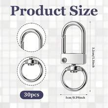 10/20/30pcs Metal Lobster Clasp Swivel Snap Hook, Suitable For Keychain Making, DIY Crafts, Strap Making, Bag Keychain Connector, Jewelry Making, Etc. - Keychain - View 8