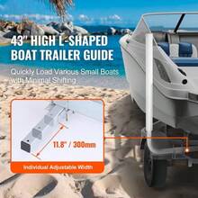 2PCS Boat Trailer Guide-On 43 Trailer Post Pole Kit/PVC Tube Covers - 1 - View 3