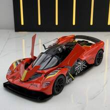 1:32 Valkyrie Alloy Car Model Collectible Display Racing Car Model With Opening Doors - Red - View 7
