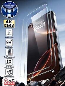 2Pcs 9H Hardness Anti-Peep Screen Mobile Phone Screen Protector Tempered Film To Protect Privacy,Compatible With Apple Phone X/Xs/XS Max,11/11pro/11 Pro Max,12mini/12/12 Pro/12 Pro Max,13/13mini/13 Pro/13 Pro Max,14/14 Plus/14 Pro/14 Pro Max,15/15Plus/15Pro/15Promax/16/16 Plus/16 Pro/16 Pro Max/17/17air/17pro/17pro Max - Clear - View 10