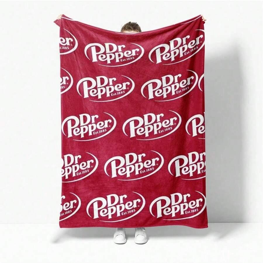 Dr. Pepperr Soft Flannel Throw Blanket - Cozy And Warm For Sofa, Bed, Office And Travel - Perfect Christmas, Mother's Day And Holiday Party Gift - Blankets, Throw Blankets, Fleece Blankets, Sherpa Blankets, Weighted Blankets, Cozy Blankets, Soft Throws, Warm Blankets, Sofa Blankets, Comfy Blankets - 彩色 - 查看 1