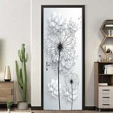 KACOLOR 3D Stairs Art Door Sticker For Bedroom Livingroom Bathroom, 2PCS Wall Decal Se--Adhesive Waterproof Removable Door Murals Wallpaper Home Decoration (S, F234) - F234 - 查看 2