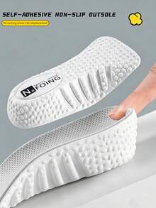 1双男女通用隐形增高半垫，足弓支撑，不疲劳运动鞋垫，适用于运动鞋、女鞋、中帮和低帮靴子