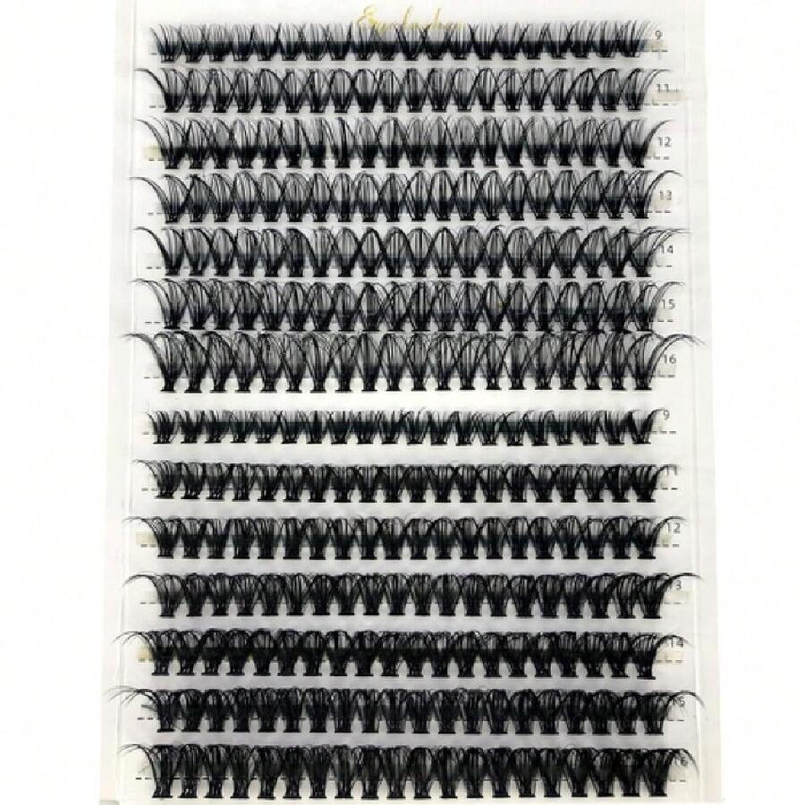 30D/40D/50D/60D/80D Mink Eyelashes 280 Bundles Natural Eyelash Extension 3D Volume Individual Eyelash Cluster Tools Lashes (40D-D Curl-0.07-MIX),38587359 - 紫色 - 查看 1
