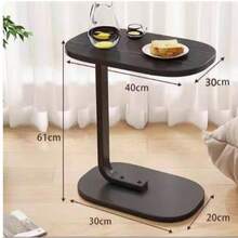 Sofa Side Cabinet, Living Room Home Tea Table, Bedside Table, Balcony Mini Tea Table - Black - View 3