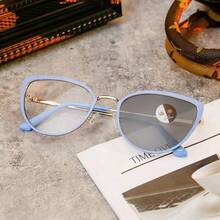 1 Cặp kính râm nữ thời trang retro gọng kim loại, có chức năng đổi màu, kiểu dáng đường phố punk unisex, phù hợp cho chụp ảnh đường phố, du lịch, tiệc tùng, mặc hàng ngày, câu cá, cắm trại và các dịp khác. - màu đen - Xem 9