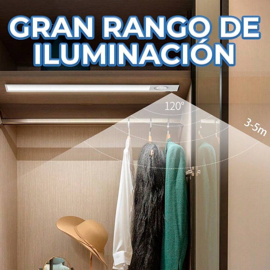 Luz Nocturna Led Sensor Movimiento Enciende Apaga Automática - Blanco - Ver 1