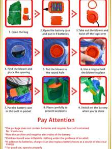 1pc Inflatable Kangaroo Costume, Makeup Costume, Christmas Costume, Adult Costume, Includes Fan, Batteries Not Included - Kangaroo - View 7