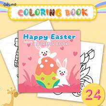 GDTME Easter-Themed Coloring Book Series, Fun Carnival, Cute And Cozy Easter, Rabbits, Easter Eggs, 24 Pages Of Relaxing Coloring, Great Easter Gifts, Stationery, Back-To-School Gifts, Office Supplies.