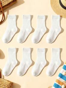 4双随机儿童袜子，情人节蝴蝶结袜，可爱蝴蝶结袜，粉彩蝴蝶结袜，趣味少女风袜子，返校季日常休闲可爱袜，适合女孩、儿童、青少年休闲运动跑步袜，适合户外节日礼物 - 彩色 - 查看 6