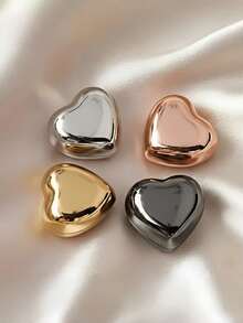 8pcs Magnetic Scarf Clips, Classic Round Glossy & Matte Secure Scarf Pins, Colorful Multi-Purpose Clips Suitable For Women Clothing & Scarves, Small Scarf Clips With Magnets, Beach, Holiday, Travel Essential - Multi-colored #heart - View 12
