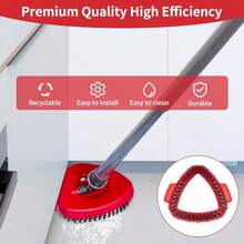 Spin Mop Replace Head Base Scrub Brush Head Replacement For O Ceda RinseClean 2 Tank System 2 Pack - Đỏ - Xem 6