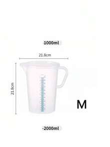 1个微波炉适用塑料量杯，带刻度，大容量烘焙用具 - 白色 - 查看 8