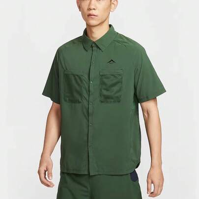 Nike Men's ASMDFUVTRAILBTTN Casual Short Sleeve Shirt