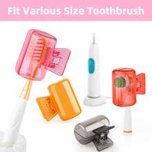 4pcs Hxezoc Toothbrush Covers, Keep Toothbrush Fresh And Clean, Fit Most Manual And Electric Toothbrushes - Multicolor - View 5