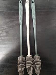 1支/2支装高品质长柄硅胶清洁刷，深度清洁每个角落和缝隙，完美适用于咖啡杯、水瓶、餐具等，柔软刷毛适用于所有表面。必备清洁用品，厨房好帮手。 - 彩色 - 查看 15