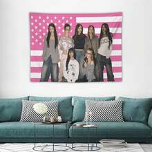 Music Poster Tapestry KATSEYE Flag For Living Room Bedroom Wall Hanging For Friends Fans Gift - 彩色 - 查看 3