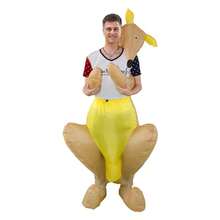 1pc Inflatable Kangaroo Costume, Makeup Costume, Christmas Costume, Adult Costume, Includes Fan, Batteries Not Included - Kangaroo - View 8
