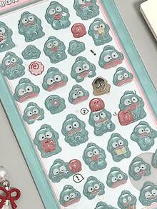 立体卡通宝石贴纸，3D亚克力手工贴纸，可用于行李箱装饰、儿童玩具、女孩礼物，小猫、小兔子、可爱动物 - 彩色 - 查看 4