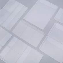 5 buc/pachet, pungi cu fermoar cu compartiment dublu, A5 și A6, cu huse, organizator de documente - clar - Vizualizare 2