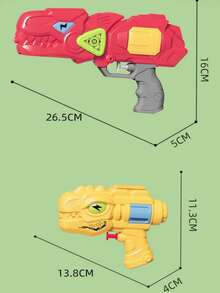 Kids' Outdoor Play - Bathroom Toy Water Guns - Perfect Gift - Children's Water Gun Games - Pistol Weapons - Action Target Games - Girls' Games - Kids' Pools > Swimming Pools - Water Games - Bath Toys - Toy Guns - 2-In-1 Toy Water Guns - Dinosaur Toy Water Guns - Multicolor - View 5