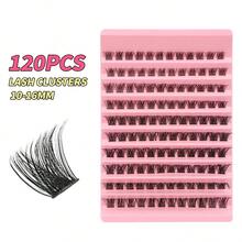 120pcs Individual False Eyelash Clusters, DIY Eyelash Extension Segmented False Eyelashes, Makeup Supplies For Home Use