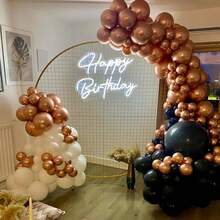 LED Neon Sign Night Light For Wall Party Décor Bedroom Room Bar Wedding Home Birthday Art Decoration Christmas With USB Light Modulator 5v 16.5''*9.1'' - 生日快樂 - 查看 6