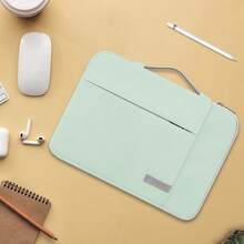 360 Protective 14 Inch Laptop Sleeve Case For   Hp Asus  Chromebook 14  Ideapad 14  Inspiron 14 Hp Stream 14 Asus Zenbook 14  Spin 3 Computer Bag, Green - 14InchesGreen - View 7