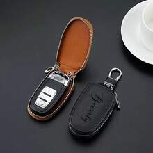 Customized Text/Logo Car Key Holder, Unisex Car Key Organizer Pouch, Creative Fashionable Minimalist Waist Hanging Key Chain - Multicolor - View 5