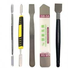 5pcs/Set Phone & Tablet Disassembly Tools, Digital Device Pry Bar, Pry Stick, Scraper Knife, Flat Pry - Silver - View 1