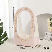 Caja de regalo con arco floral, arreglo de ramo romántico, adecuado para cumpleaños, aniversario, reunión de amigos, regalos de oficina, combinación floral ceremonial - Multicolor - Ver 12