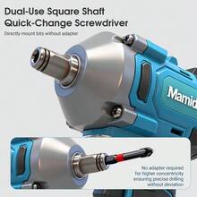 850N.M High Torque Cordless Electric Wrench/Screwdriver, Brushless Impact Wrench, Multi-Functional Woodworking Household DIY Auto Repair Tool, Compatible With Makita 18V Battery, Battery Not Included - Black - View 7