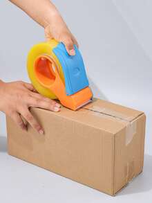 1pc/Tape Gun Tape Cutter Tape Packaging Machine, Metal Packaging Tape Dispenser Gun Box Sealing Machine ‌, Suitable For Household And Warehouse Box Sealing,Back To School,School Supplies,Office And Study Supplies/Tapes, Adhesives And Fasteners/Tape Cutters,Carton Sealer,Box Sealer - Multicolor - View 4