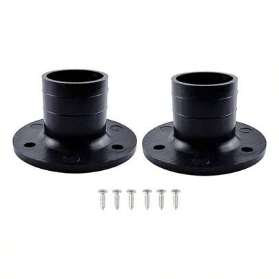 1 Inch Nylon Boat Floor Deck Drain Black, Pack Of 2