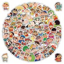 50张蜡笔小新“趣味伙伴”贴纸 | 数百种有趣的表情，瞬间将笔记本/手机壳变成趣味场景。用这些DIY趣味贴纸释放你的创造力。可爱的动漫贴纸，适合DIY笔记本。 - 彩色 - 查看 2