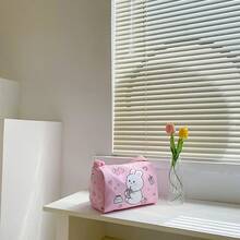 1pc Nylon Cute Rabbit Cartoon Shoulder Bag, Nylon Crossbody Bag For Teenagers - Pink - View 6