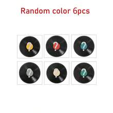 Autocolante de perete impermeabile în formă de disc de vinil, decalcomanii de transfer cu model retro de disc de vinil cu muzică DJ, potrivite pentru dormitor, sufragerie, intrare și alte decorațiuni interioare - Multicolor - Vizualizare 17