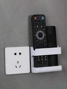 1 buah Kotak Penyimpanan Remote Control yang Dipasang di Dinding, Dudukan Pengisi Daya Ponsel, Rak Organizer Dinding Perekat, Cocok untuk Menyimpan Barang-Barang Kecil, Pengorganisasian Rumah. Dapat Digunakan di Meja Samping Tempat Tidur, Dapur, Kamar Tidur, Kamar Mandi, Kantor, Meja Kerja, dll. Dekorasi Rumah, Rak Penyimpanan Tertutup. - MultiWarna - View 14
