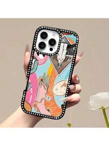 Cette coque de téléphone à double face, ornée de diamants, est compatible avec les modèles 17/17 Air/17 Pro/17 Pro Max/16/16 Plus/16 Pro/16 Pro Max, 15/15 Plus/15 Pro/15 Pro Max, et 13/12/11/8/7/XR/XS/XS Max. - Rose bonbon - Voir 4