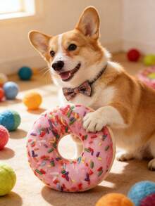 1pc Plush Dog Chew Doll, Dog Squeaky Doll, Soft Plush Pet Doll, Suitable For Small And Medium Dogs - Multicolor - View 10