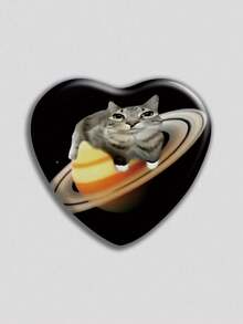 心形徽章，经典时尚徽章/胸针，2D平面设计，高品质金属配件，适合装饰衣服、帽子、背包，是送给朋友、同学、同事和亲戚的趣味礼物。 - 彩色 - 查看 7