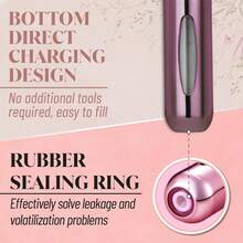 Portable Mini Perfume Sprayer. Valentine's Day Perfume Bottle. Refillable Bottle Sprayer. Empty Perfume Spray Bottle, Suitable For Travel And Outings. 5 Ml Capacity, Suitable For Perfume, Body Spray Or Antiperspirant Spray - Pink. - 粉色 - 查看 5