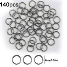 35/40/100/110/140/170/170/520pcs Iron Closed Jump Rings For DIY Jewelry Making, Beading Craft Supplies